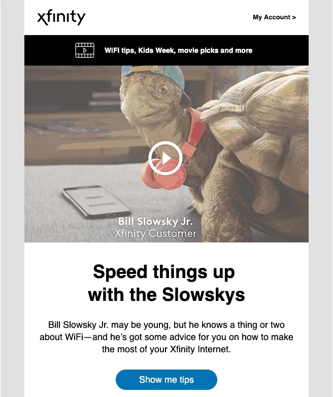 Xfinity's example