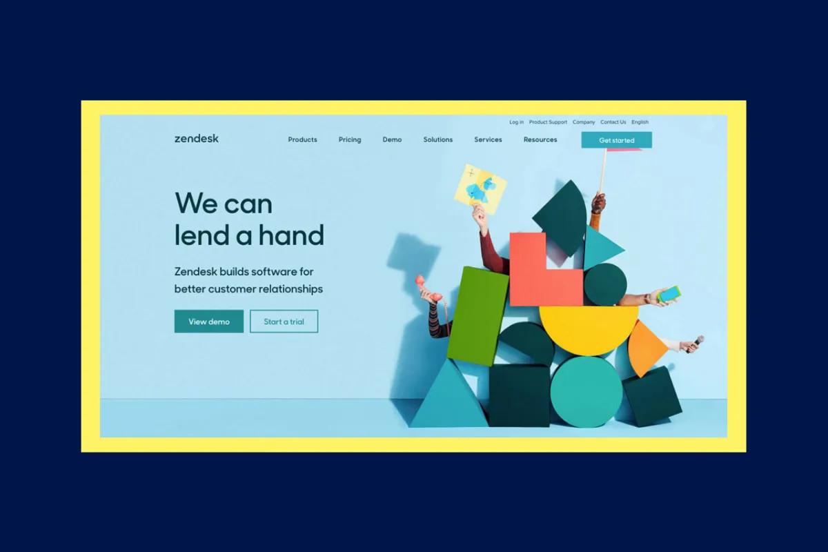 Quality CTA used by Zendesk
