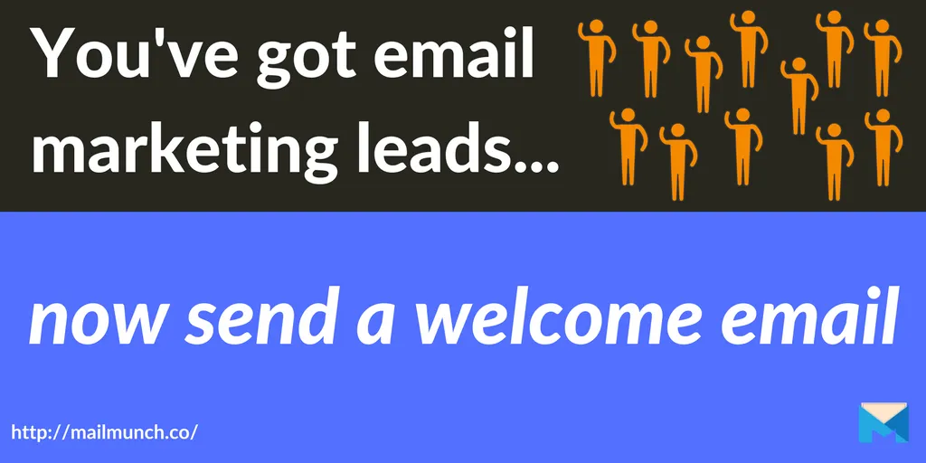 welcome email header email marketing leads
