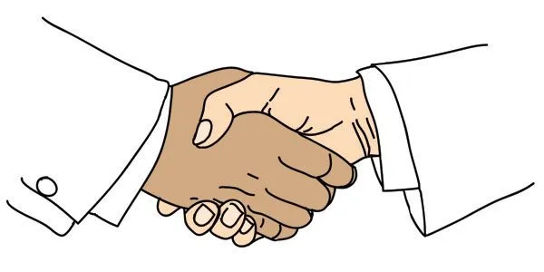 Boost your Shopify dropshipping success rate. Focus on customer loyalty - Two men shake hands.