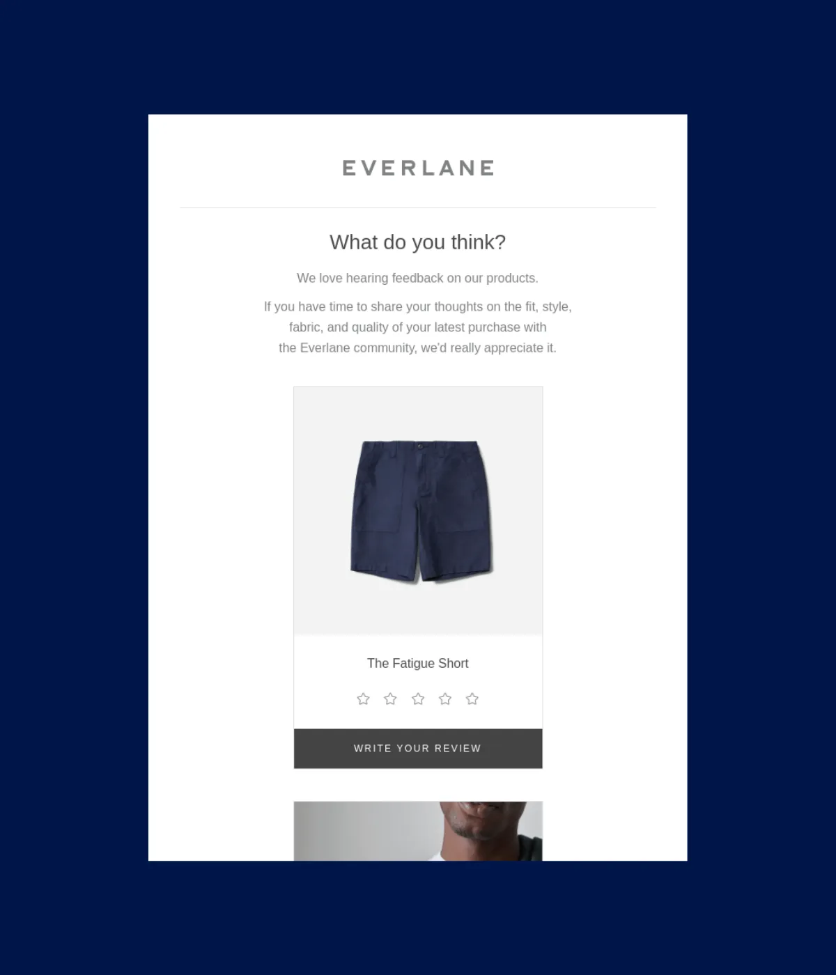 Customer feedback example