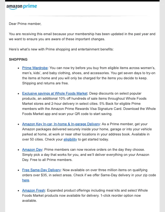 Amazon's example