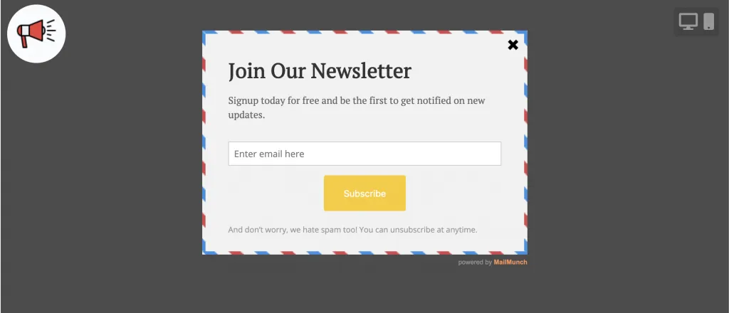 Form builder screenshot
