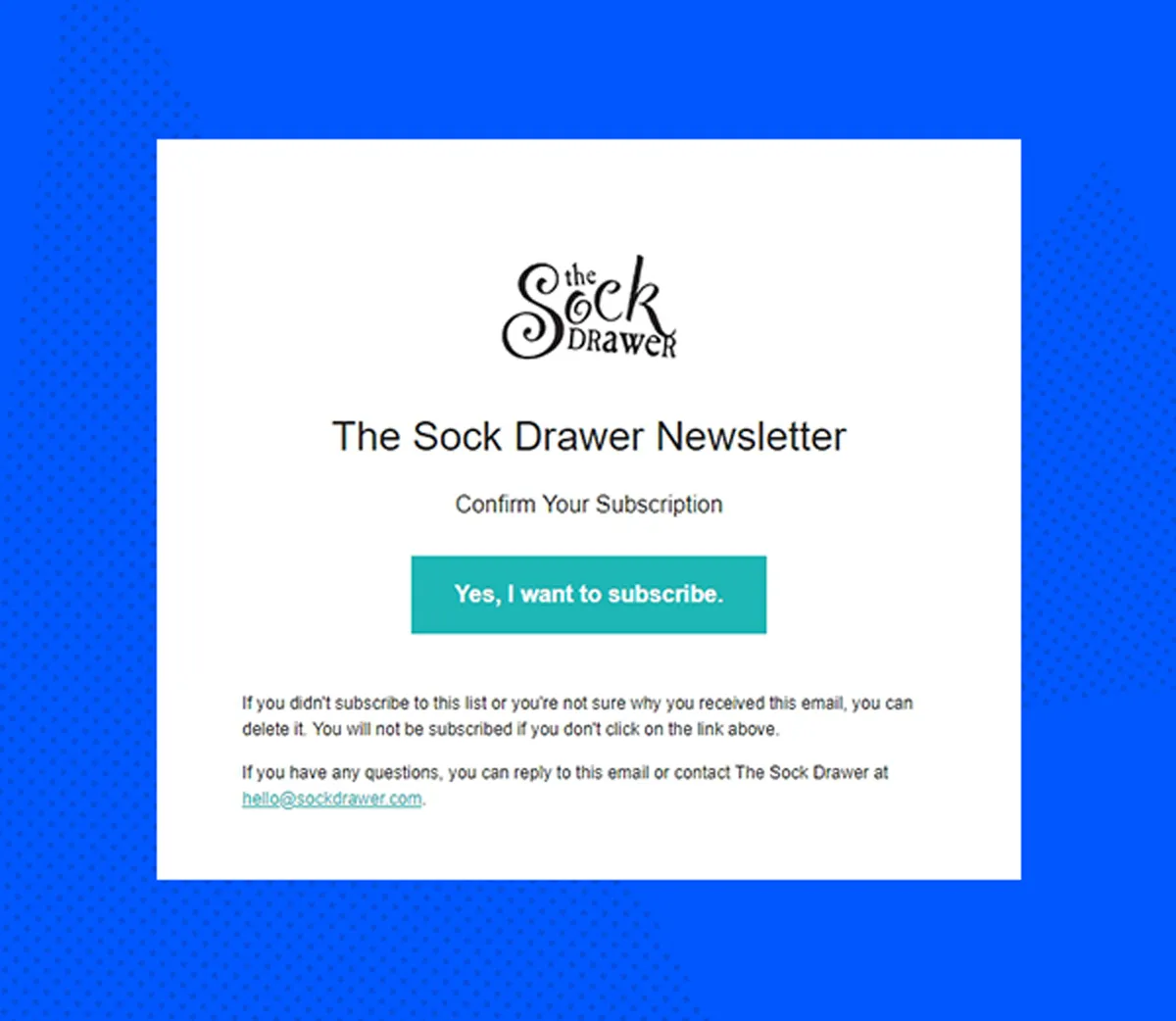 double opt-in email