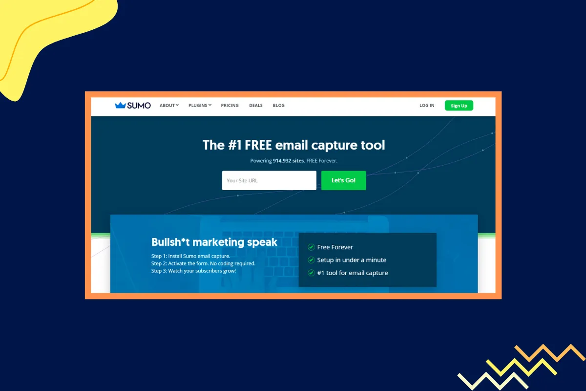 Lead capture tool: Sumo