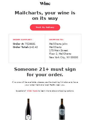Shipping email templates: Special requirment for delivery