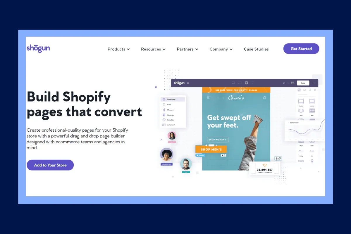 Shogun customizes the Shopify themes