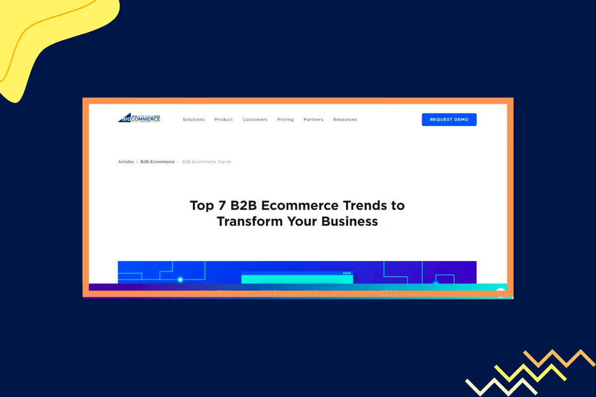 BigCommerce Landing page