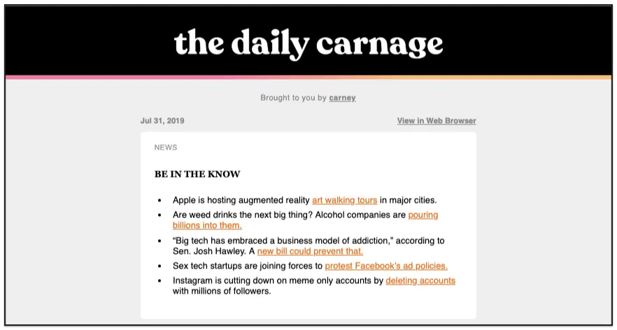 The Daily Canage's example