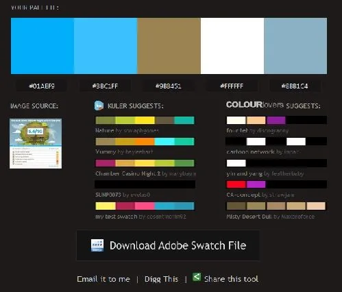 Email Marketing Tools Color Palette