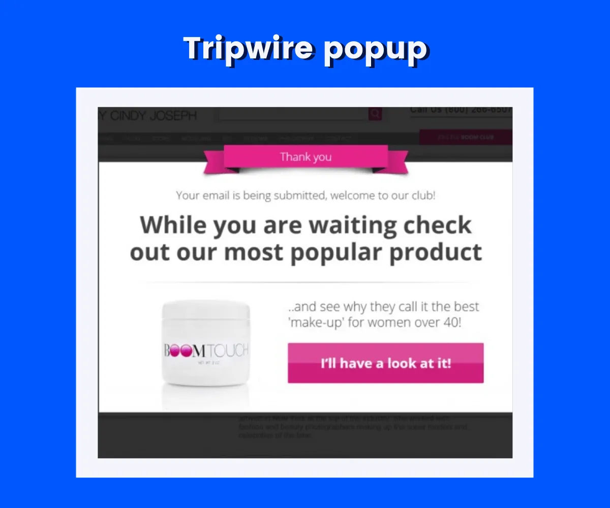 tripwire popup