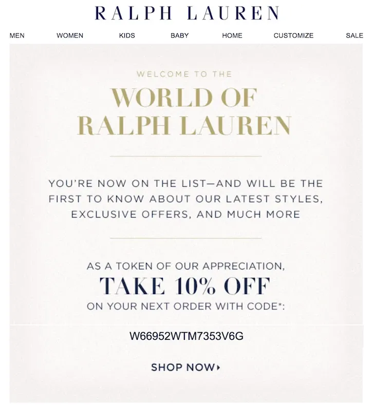 ralph lauren coupon