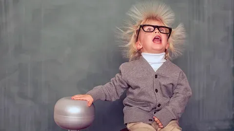 A kid experiencing Static electricity
