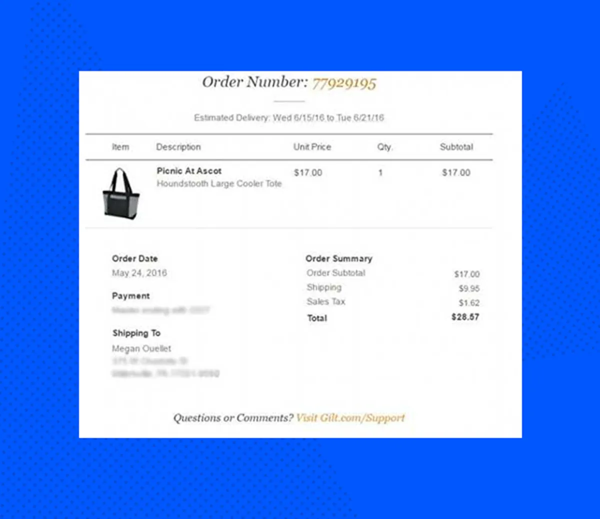 purchase confirmation