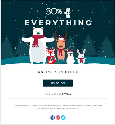 Mailmunch's email marketing template