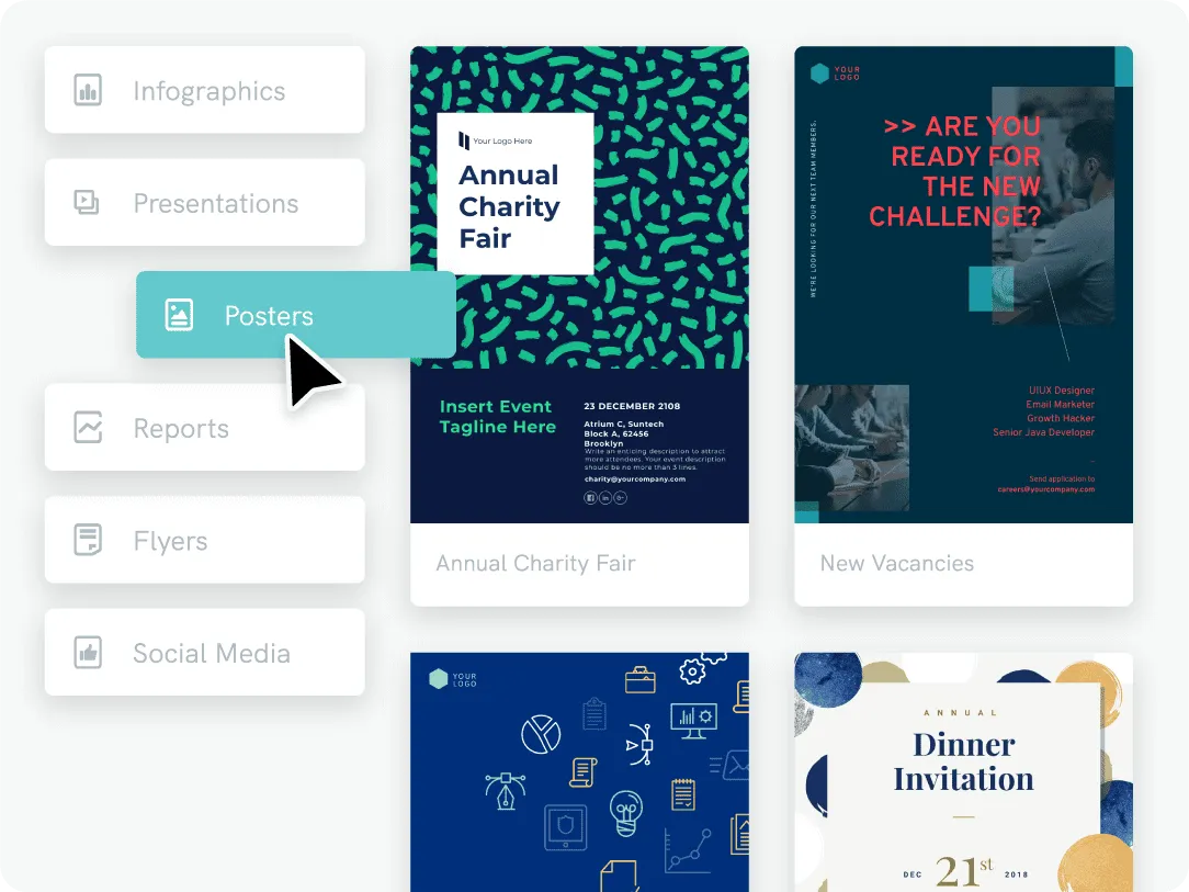 A poster creation tool.