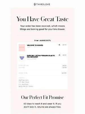Shipping email templates: Ongoing campaign