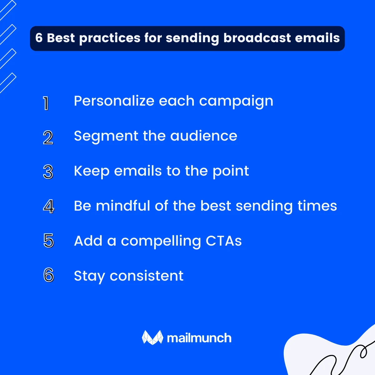 6 Best practices for sending broadcast emails