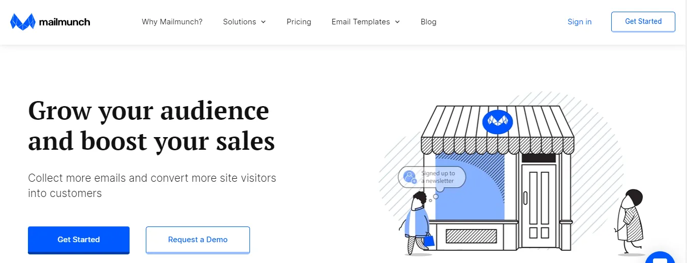 Best WordPress email marketing plugin: Mailmunch