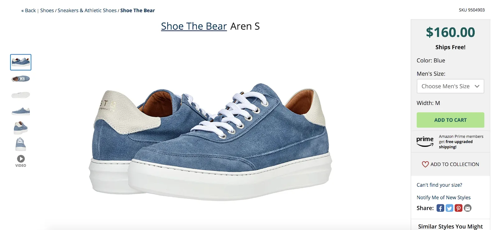 product landing page