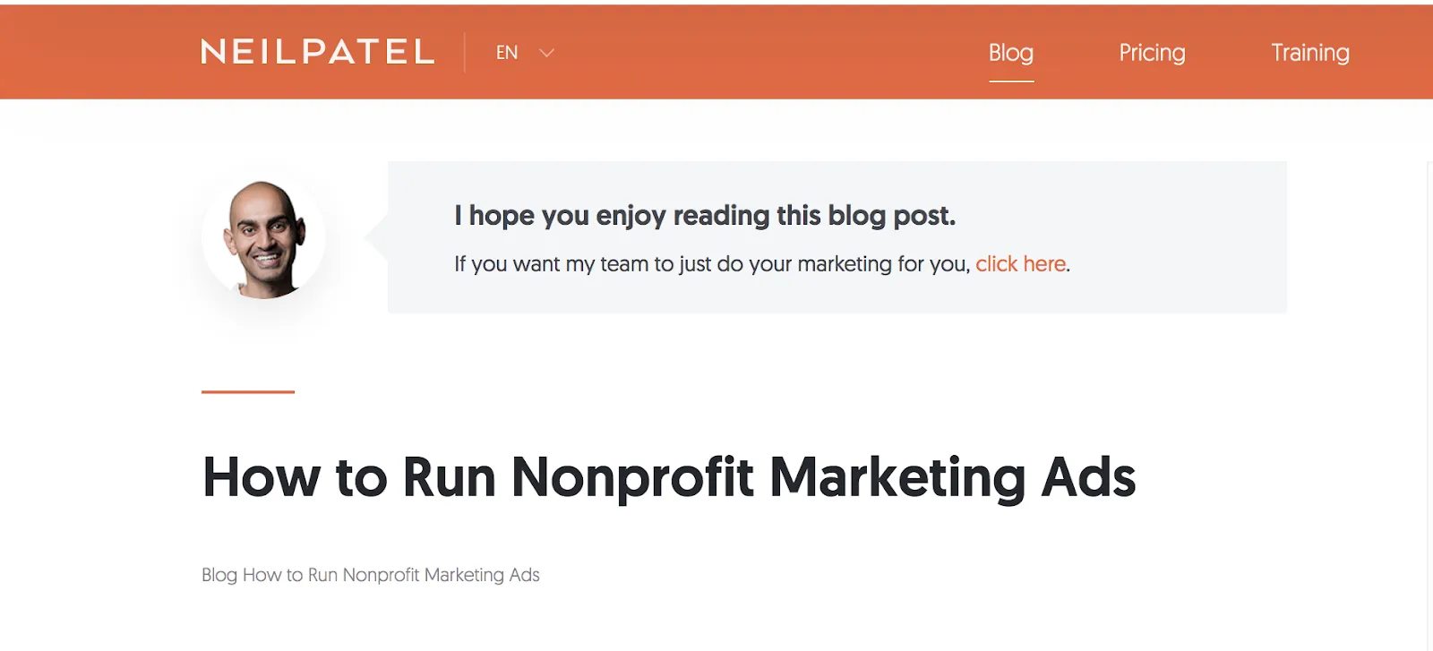 neil patel blog