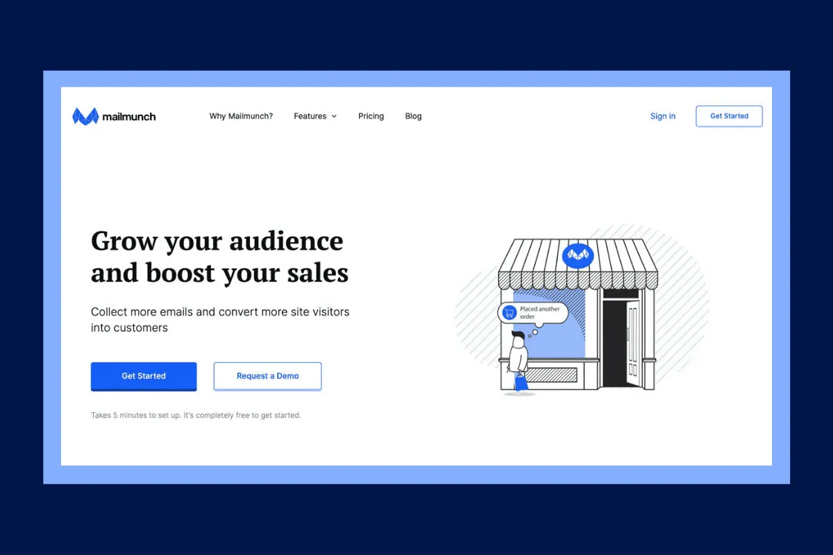Mailmunch for email marketing
