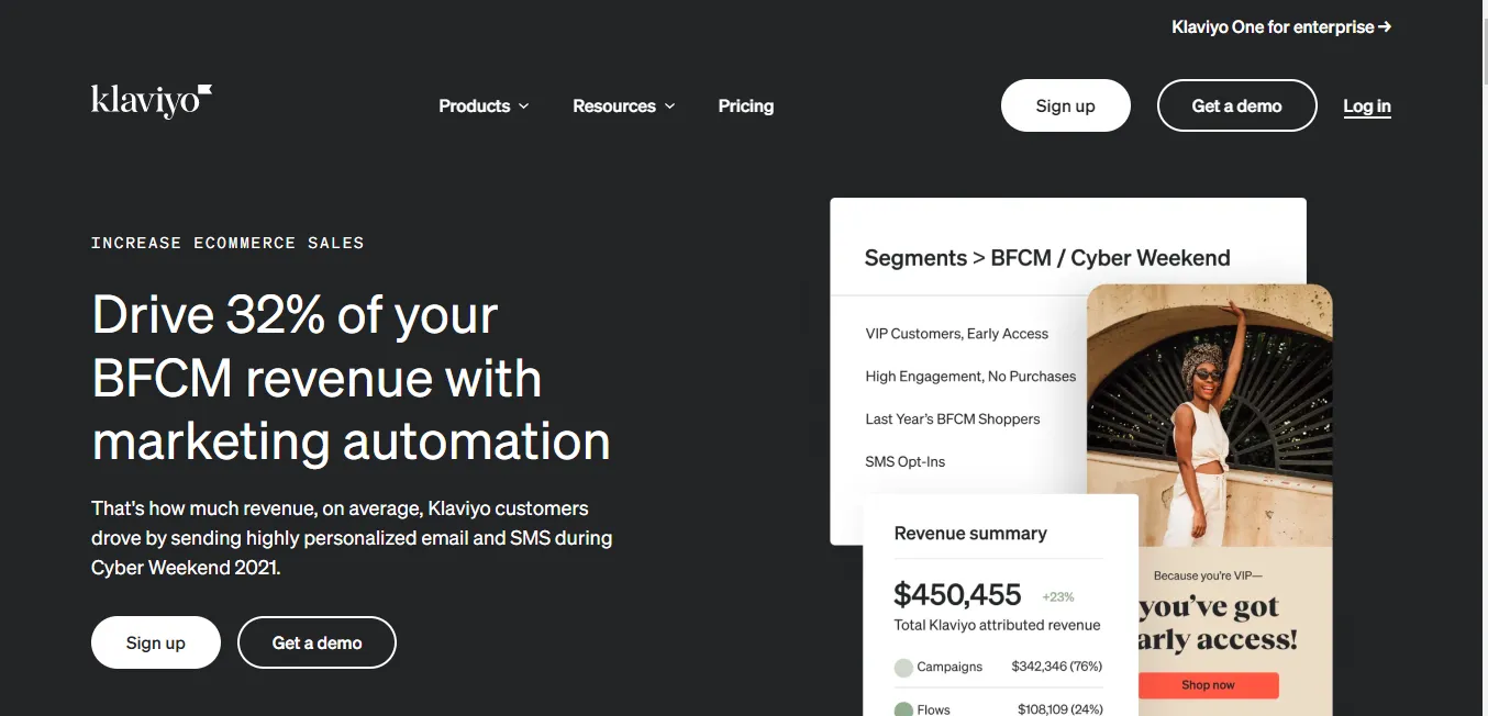 Best Mailchimp Alternative: Klaviyo