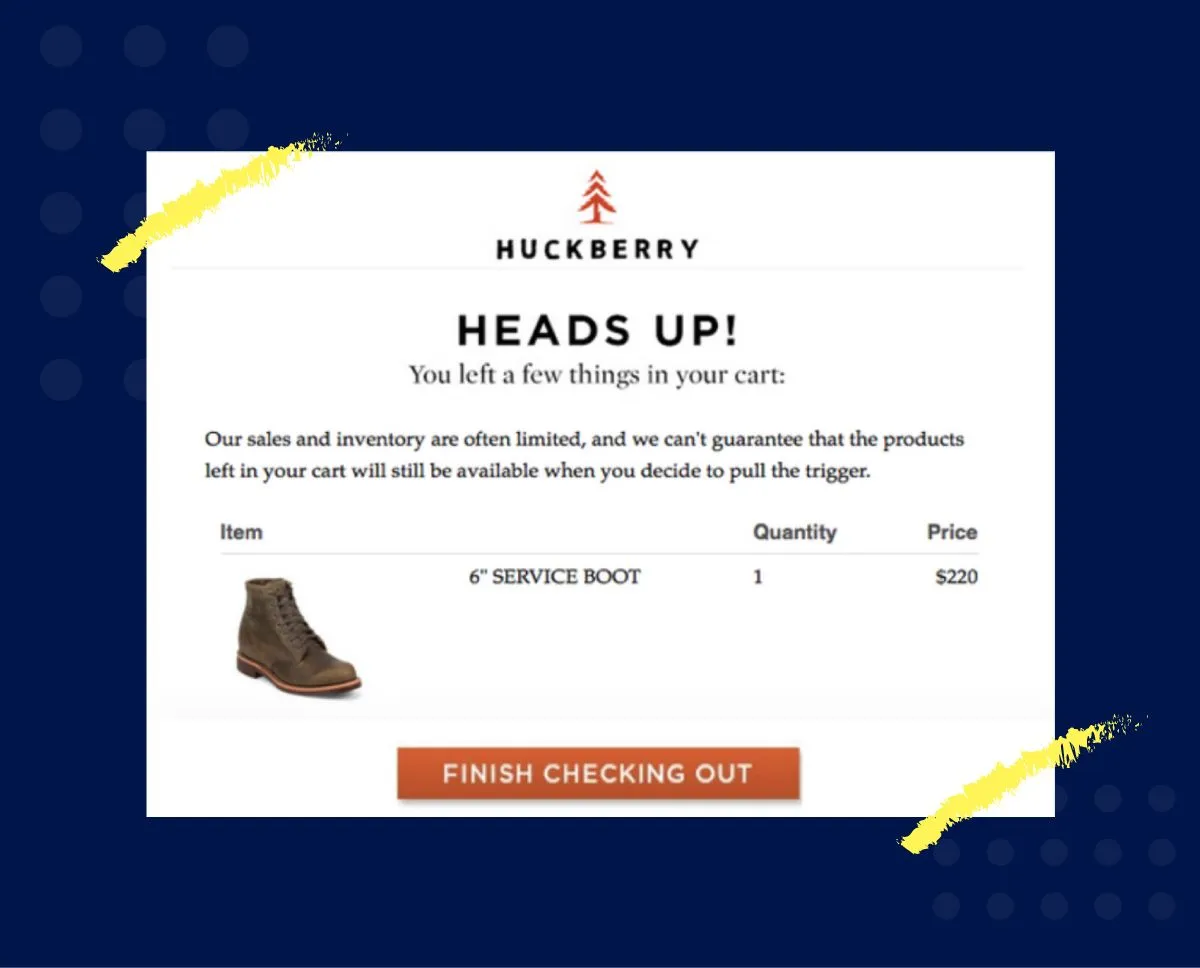 Huckberry example