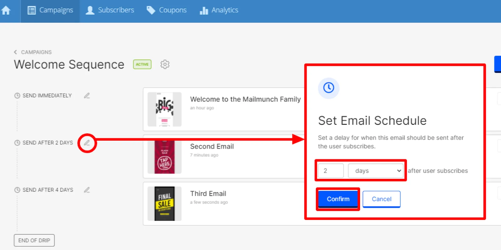 How to set a sequence for email drip campaigns targeting your email lists