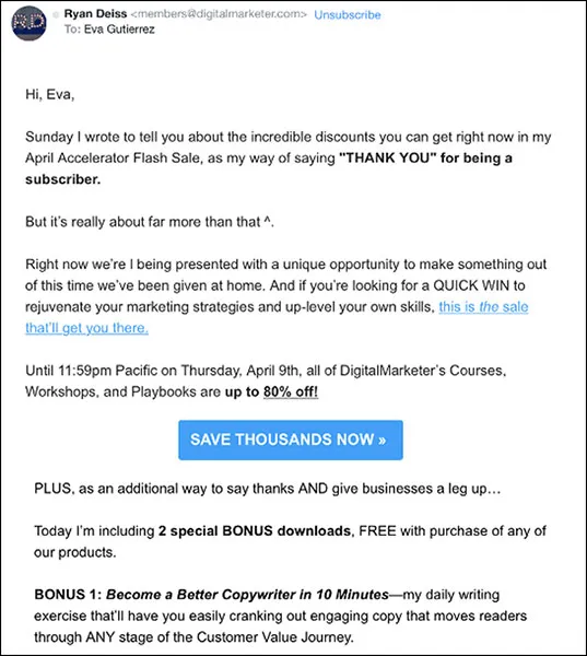 DigitalMaketer's example