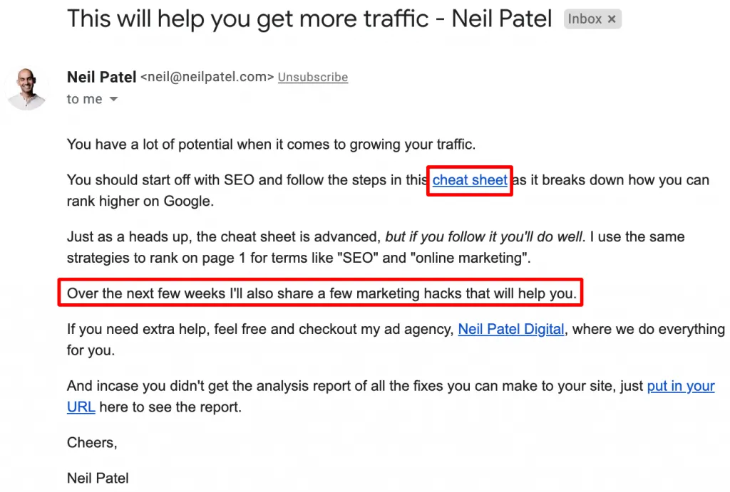 neil patel's lead delivery