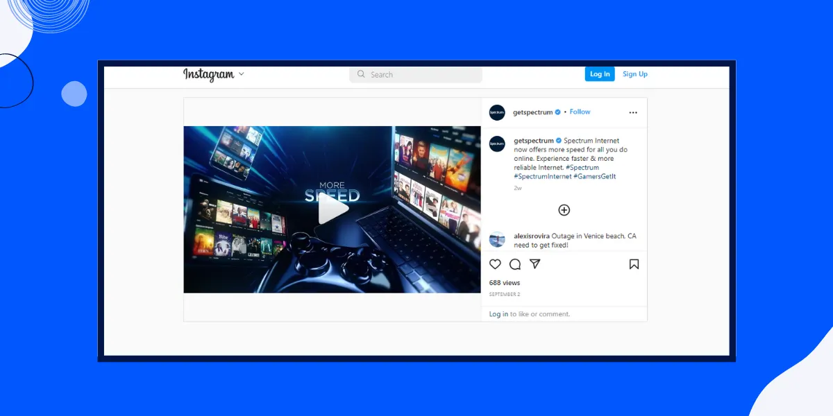 B2C lead generation examples: Social listening by Spectrum