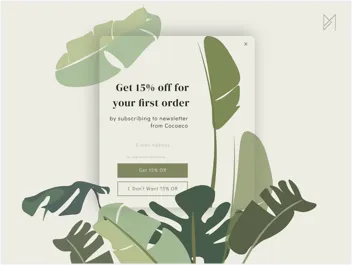 Popup form template