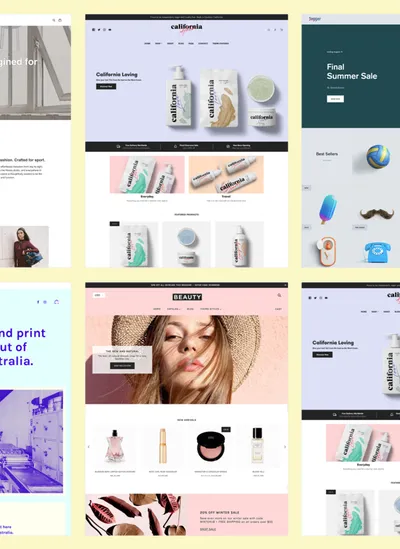 Landing page templates for different industries