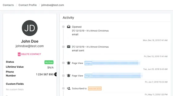 Syncs with Sendlane lists automatically