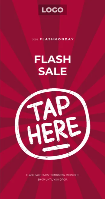 Flash Sale email template preview