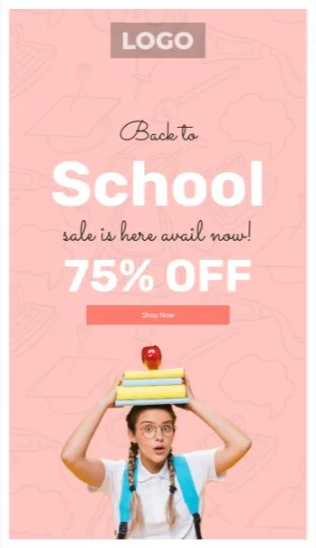 School Sale email template preview