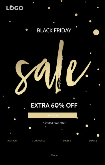 Black Friday Sale email template preview