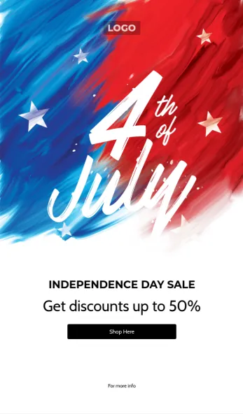 4th July Sale email template