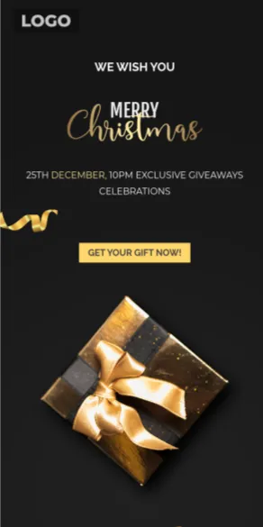 Christmas Gift email template preview