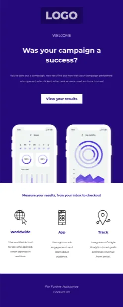 Fitness App Stats email template