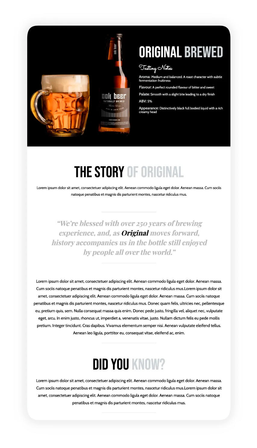 Shopify collection page template