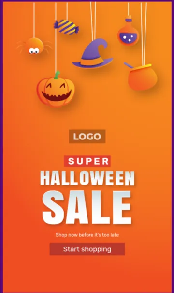 Sale Halloween email template
