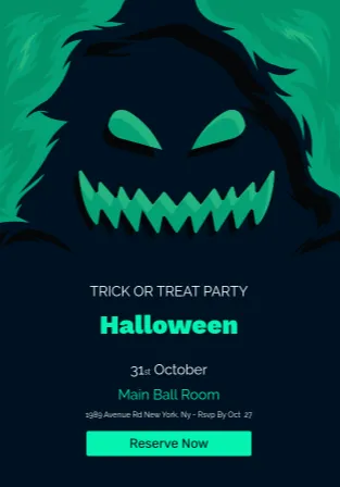 Halloween Event email template preview