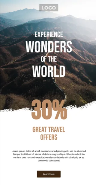 Travel world email template