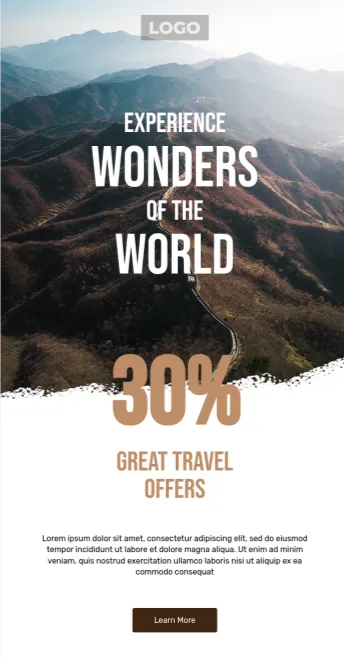 Travel world email template