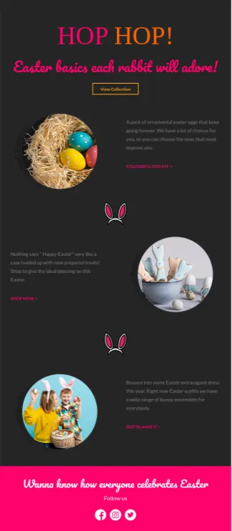 Easter email template