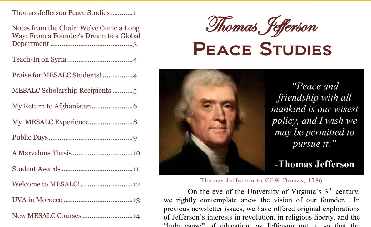 Thomas Jefferson's Birthday: April Newsletter Ideas