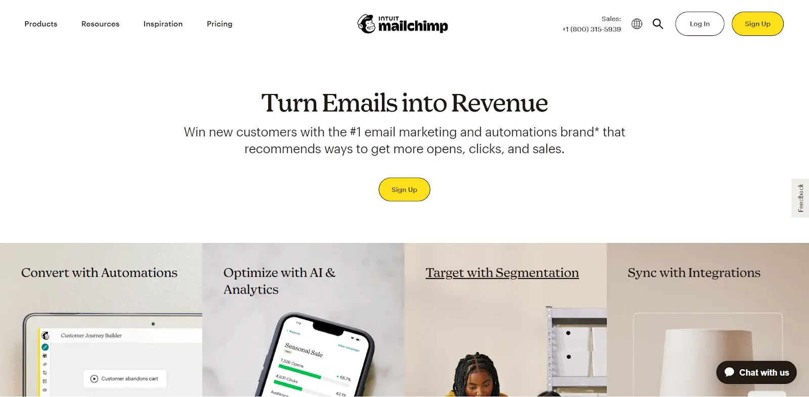 Marketing tool: Mailchimp