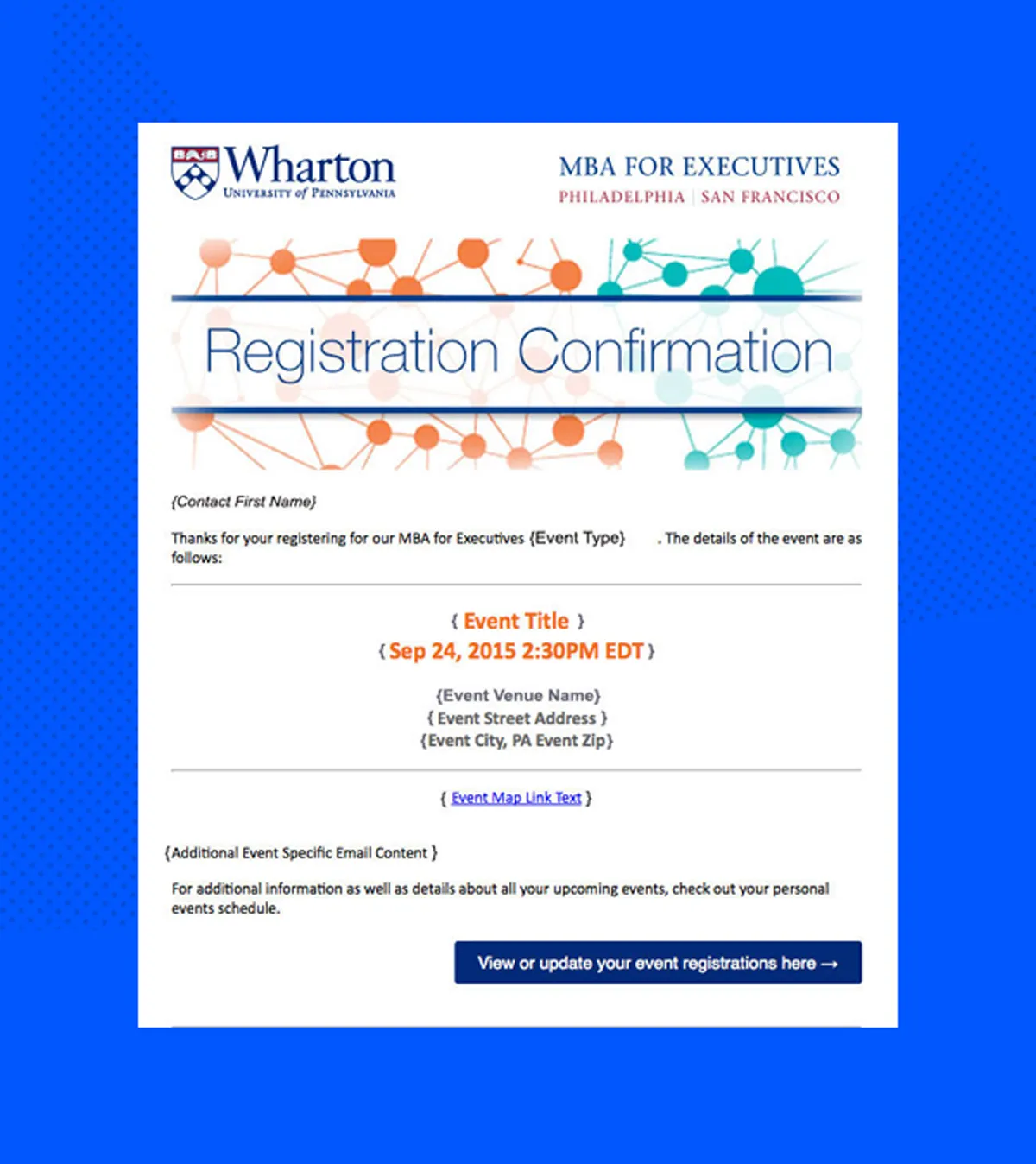 event registration email